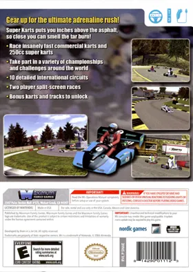 Maximum Racing - Super Karts box cover back